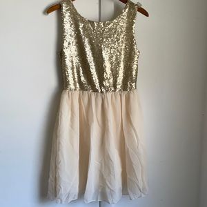 Sequin chiffon dress